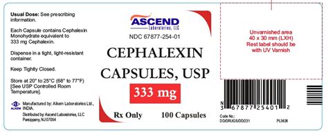 Dailymed Cephalexin Capsule