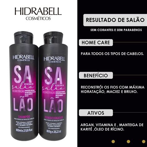 Kit Resultado de Salão Hidrabell Hidrabell Cosméticos LOJA OFICIAL