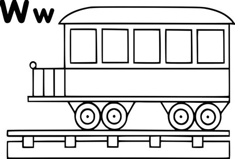 Coloriage Wagon De Train Coloriage Wagon Danieguto