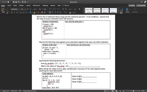 Solved Autosave Off Off A Su Document A Home Insert Draw Chegg