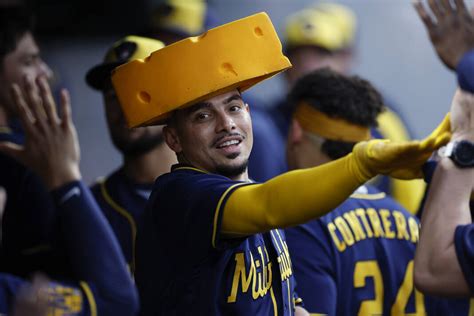 Willy Adames Homers Twice Drives In 5 As The Brewers Down The