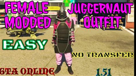 Juggernaut Modded Outfit Female No Transfer Easy Gta Online 151 Ps4