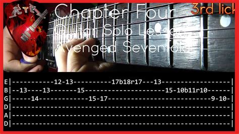 Chapter Four Guitar Solo Lesson Avenged Sevenfold With Tabs YouTube