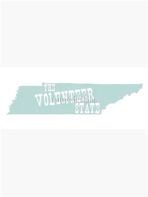 "Tennessee State Motto Slogan" Poster for Sale by surgedesigns | Redbubble