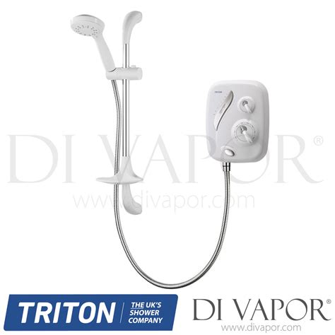 Triton Tas2000xthm As2000xt Thermostatic Power Shower White Chrome