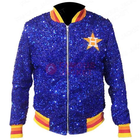 Astros Sequin Blue Jacket Houston Astros Sequin Blue Jacket