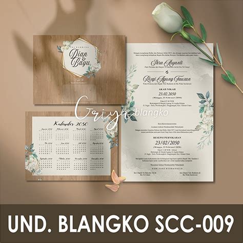 Jual SCC 009 GRIYA CARD UNDANGAN BLANKO MURAH Blangko Undangan