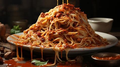 Premium AI Image Delicious Spaghetti Dish