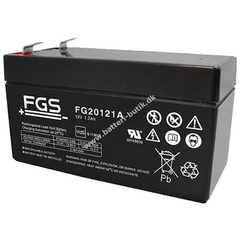 Fgs Blybatteri Fg A V Ah Batteri Butik Dk Hurtig Levering