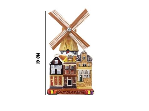 Typisch Hollands Magnetwindmühle Polyprint Amsterdam Typisch