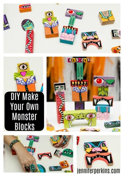 Diy Halloween Idea For Kids Make Your Monster Blocks