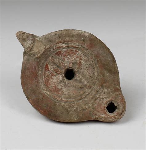 Ancient Roman Terracotta Oil lamp Type Bussière D II 1 WITHOUT