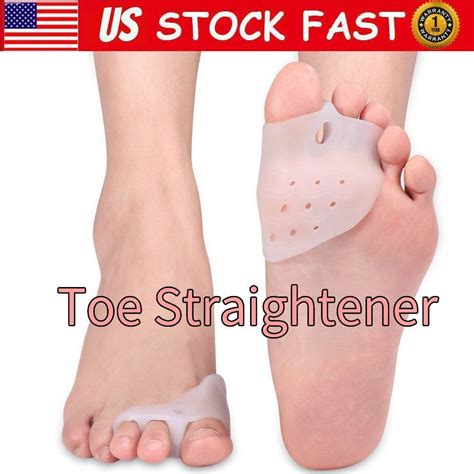 Pair Silicone Gel Bunion Toe Corrector Orthotics Straightener