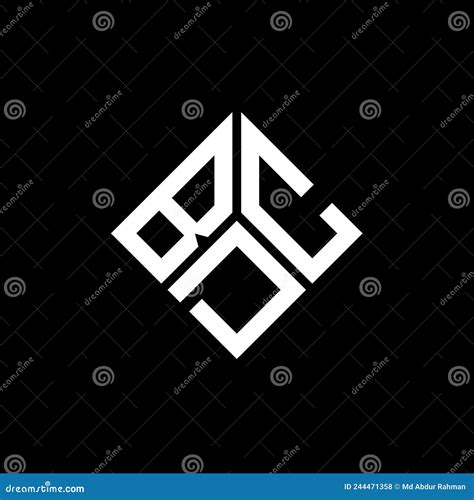 BDC Letter Logo Design on Black Background. BDC Creative Initials ...