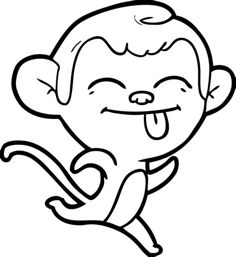 funny cartoon monkey 12388653 Vector Art at Vecteezy