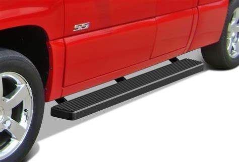 APS IBoard Running Boards 6in Black Compatible With Chevy Silverado GMC