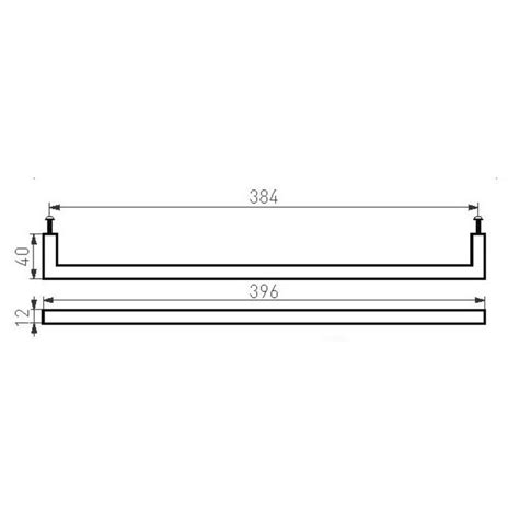 Meubelgreep Pmq 384 Verouderd Ijzer Zwart 384mm Deurklinkenshop