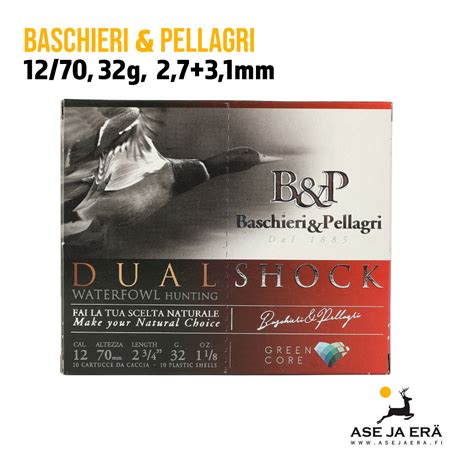 B P Dual Shock 12 70 32g 2 7 3 1 Mm Haulikonpatruunaa Asejaera Fi