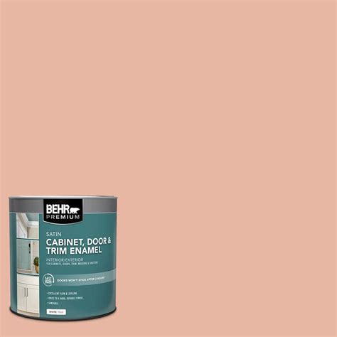 Behr Premium Qt M Pink Abalone Satin Enamel Interior Exterior