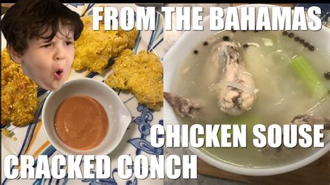 Cracked Conch And Chicken Souse Recipe From The Bahamas Cooking With