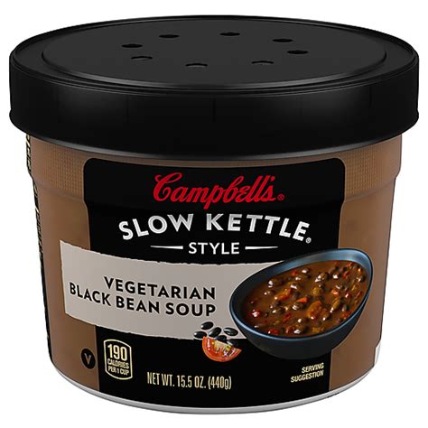 Campbells Slow Kettle Style Vegetarian Black Bean Soup 15 5 Oz