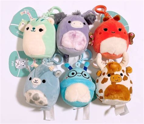 Squishmallows Specialty Fantasy Squad 3 5 Clip On Keychain Set Of 6