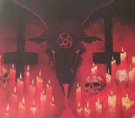 Pin By Slayingrose On Satan666 Demon Aesthetic Satanic Art Horror Art