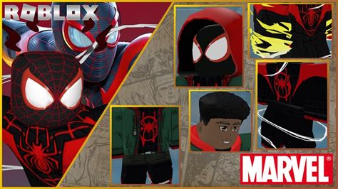 Roblox Marvel Comics Miles Morales Roblox Cosplay Tutorial Youtube