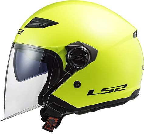 Casco Moto Jet Ls Of Track Solid Giallo Fluo Vendita Online