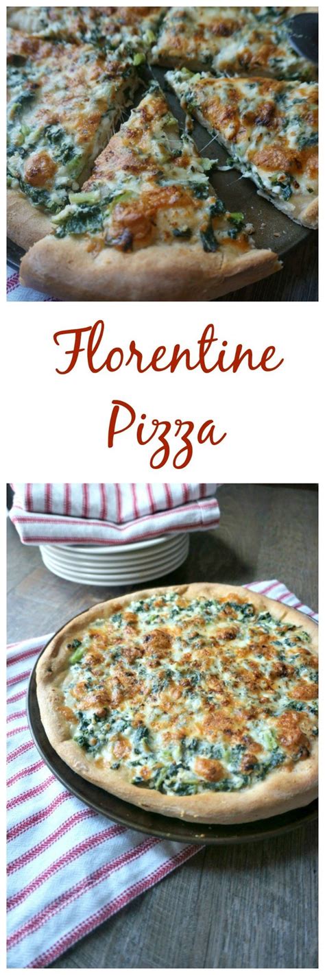 Florentine Pizza Creamy Ricotta Spinach Italian Herbs And A Mixture