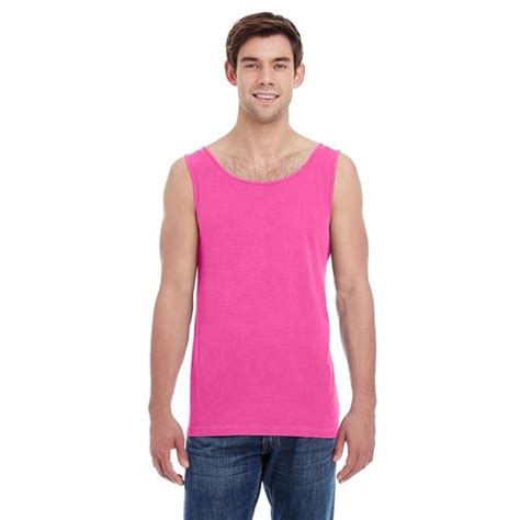 Comfort Colors Comfort Colors 4360 Neon Pink L 4 5 Oz Ring Spun Tank