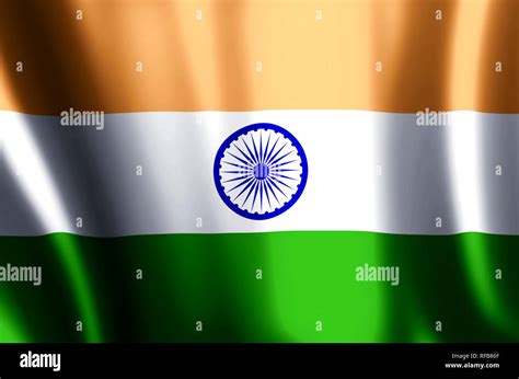 India Stylish Waving And Closeup Flag Illustration Perfect For