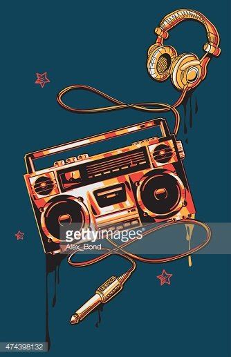 Boombox Graffiti Wallpaper