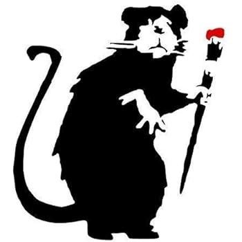 Banksy Rat Graffiti Stencil - Welcome to Hell Rat/Reusable Home Decor ...