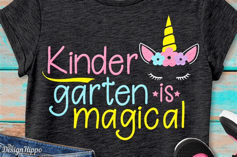 Kindergarten Is Magical Svg Unicorn Back To School Svg Girls Svg By