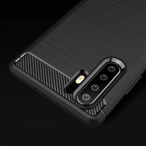 Flexi Slim Carbon Fibre Case For Huawei P Pro Black