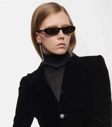 Sl Shade Cat Eye Sunglasses In Black Saint Laurent Mytheresa