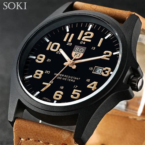 Aliexpress.com : Buy SOKI Brand Hours Digital Watch relojes para hombre Men's Clock Quartz ...