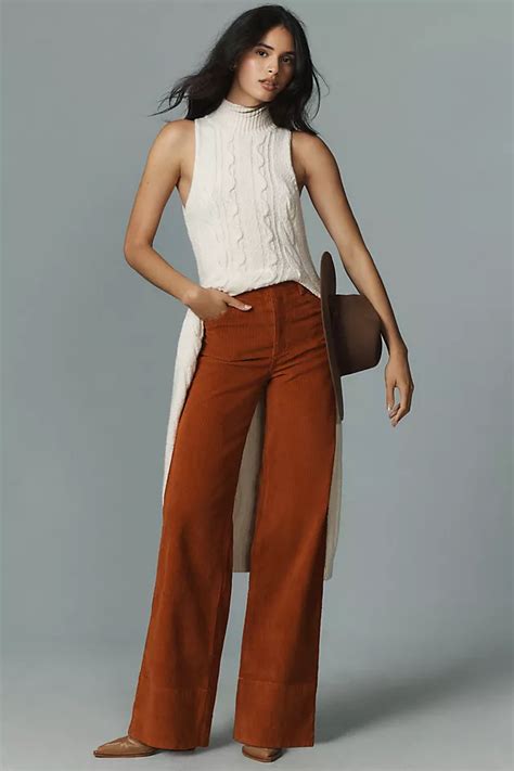 Favorite Daughter The Mischa Corduroy High Rise Wide Leg Jeans Anthropologie