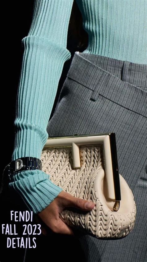 Fendi Fall 2023 Details | Fendi, Couture details, Casual chic