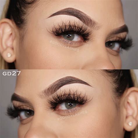 Gd27 Real Mink Lashes Fluffy Long