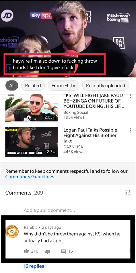 Lol And Also Fuck Jake Paul For Believing He S The A Side Against Jj R Ksi