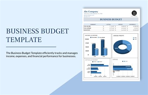 Business Budget Template in Excel - FREE Download | Template.net