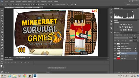 Minecraft Survival Games Thumbnail Template Edit By Mete Ka Ar Youtube