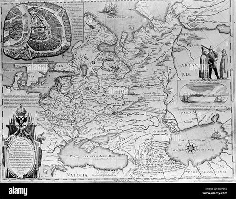 The Map Of Russia Made On The Basis Of The 1600 1605 Drawing By