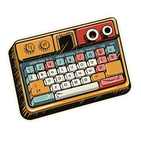 Adedsivo Cartoon Teclado Elo7 Produtos Especiais