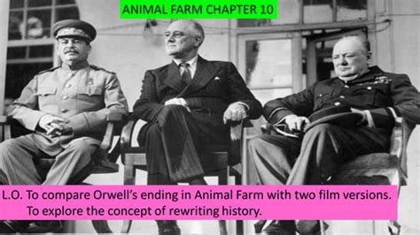 Animal Farm Chapter 10 lesson. | Teaching Resources