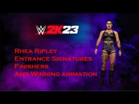 Wwe K Rhea Ripley Entrance Signatures Finishers And Winning