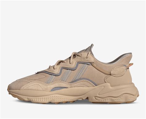 Adidas Originals OZWEEGO PALE NUDE LIGHT BROWN SOLAR RED VegNonVeg