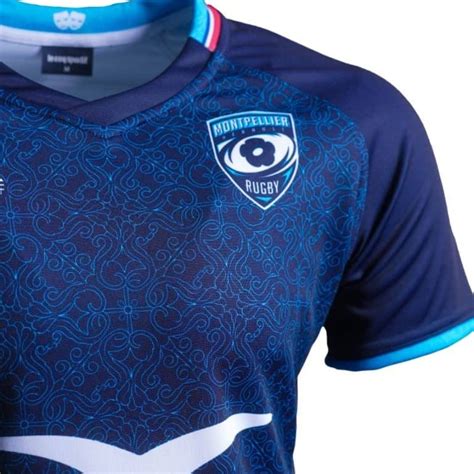 Maillot Rugby Enfant Montpellier Hérault MHR Domicile 2024 2025 Le